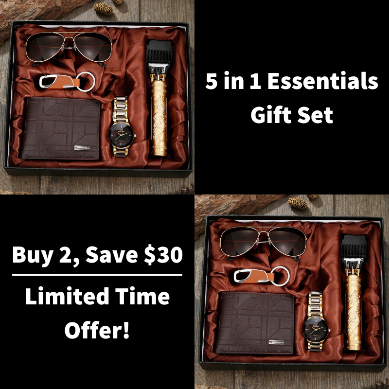 5 in 1 Essentials Gift Set For Men