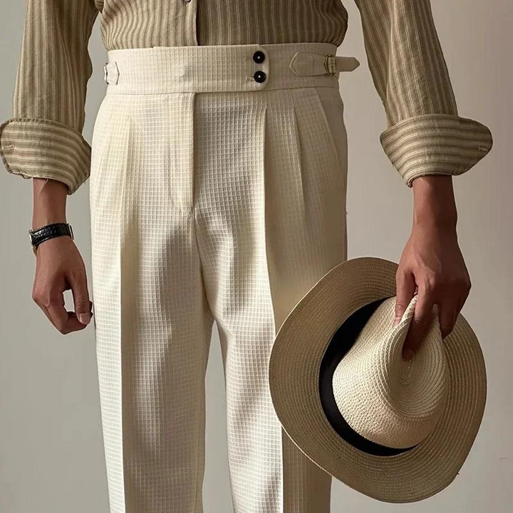 Savile Row Waffle Knit Slacks